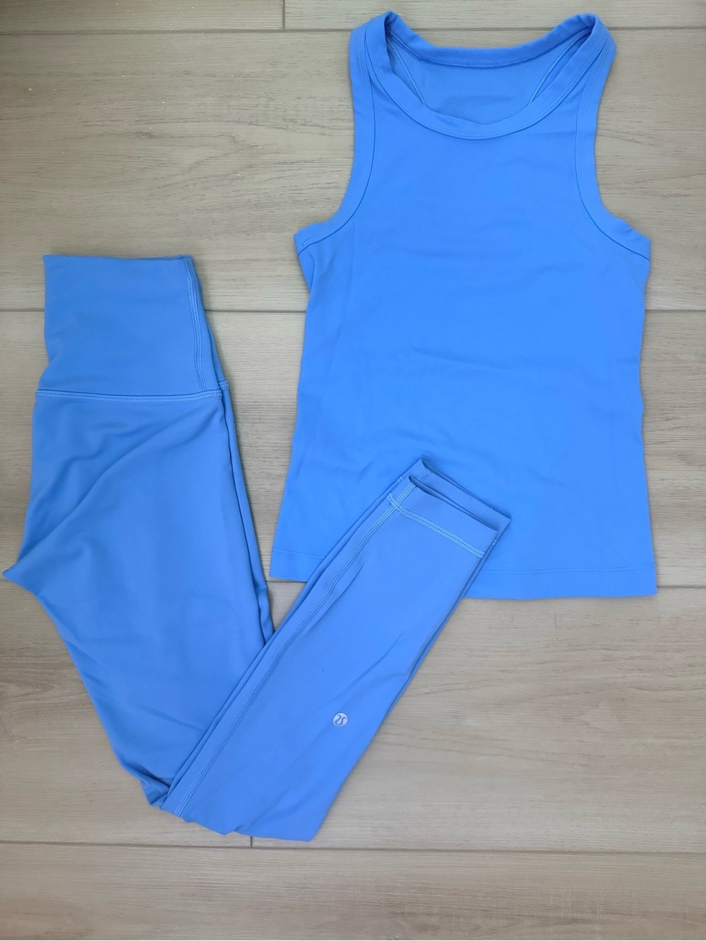 lululemon athletica Blue High-Rise Leggings & Tank Set
